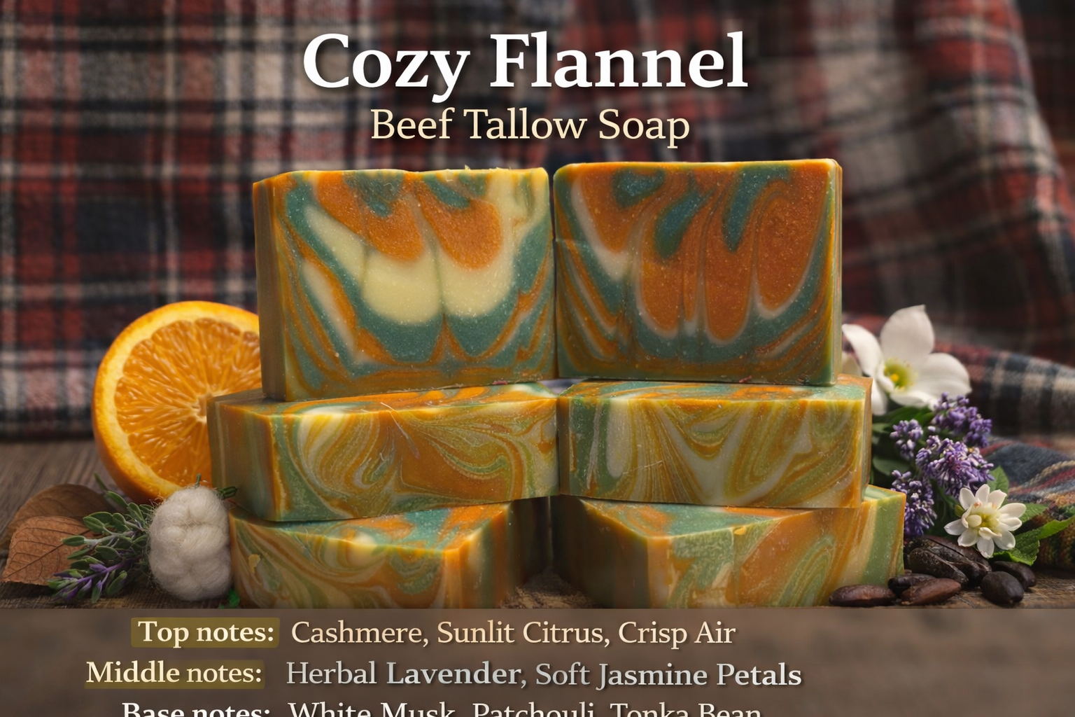 Cozy Flannel Beef Tallow Soap