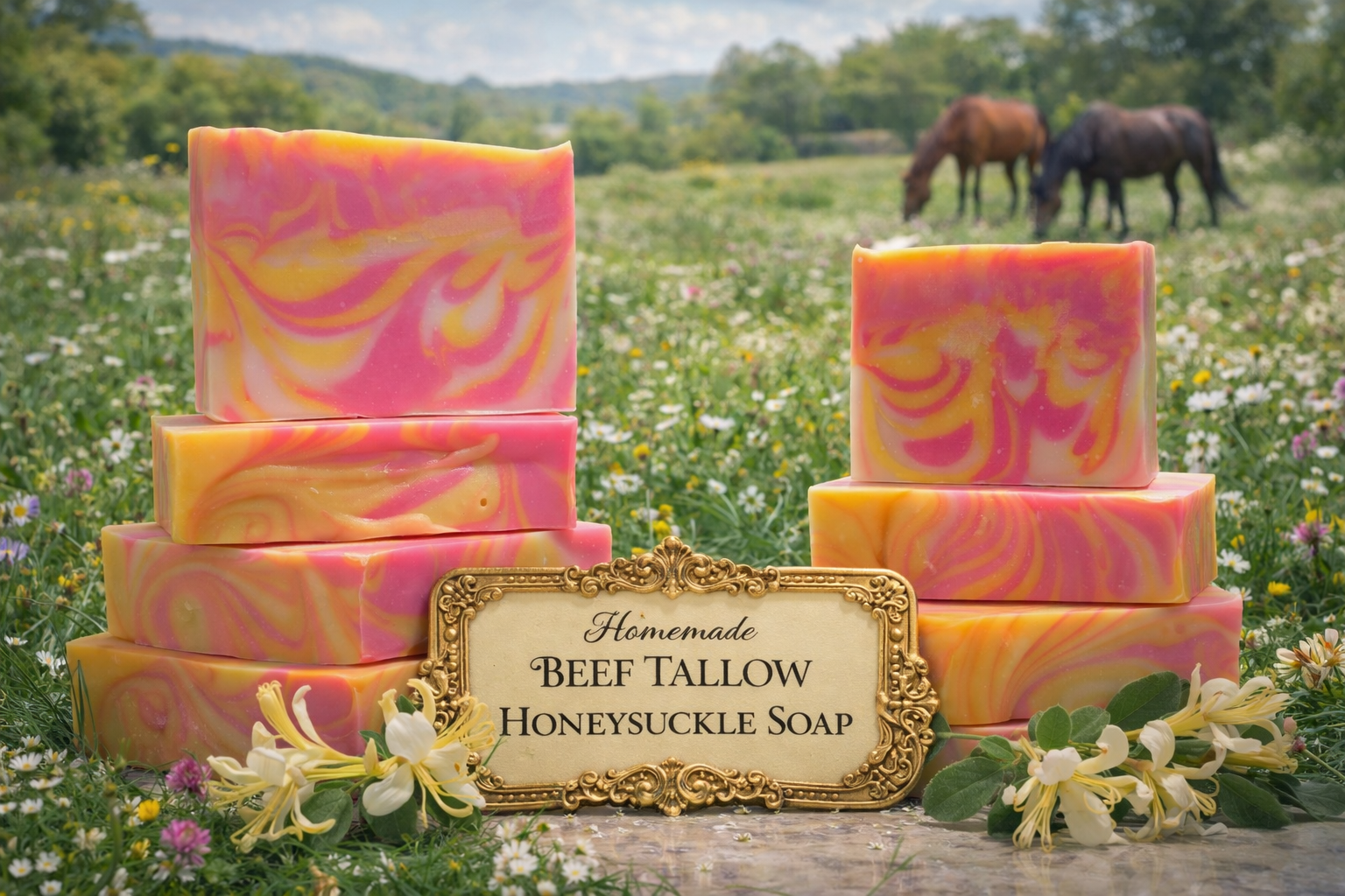 Honeysuckle Beef Tallow Soap