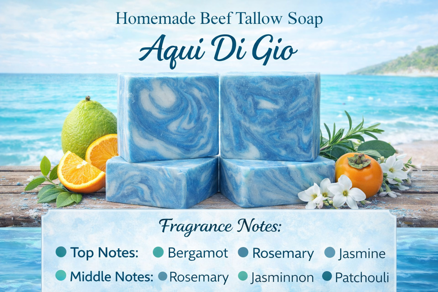 Aqua Di Gio Beef Tallow Soap