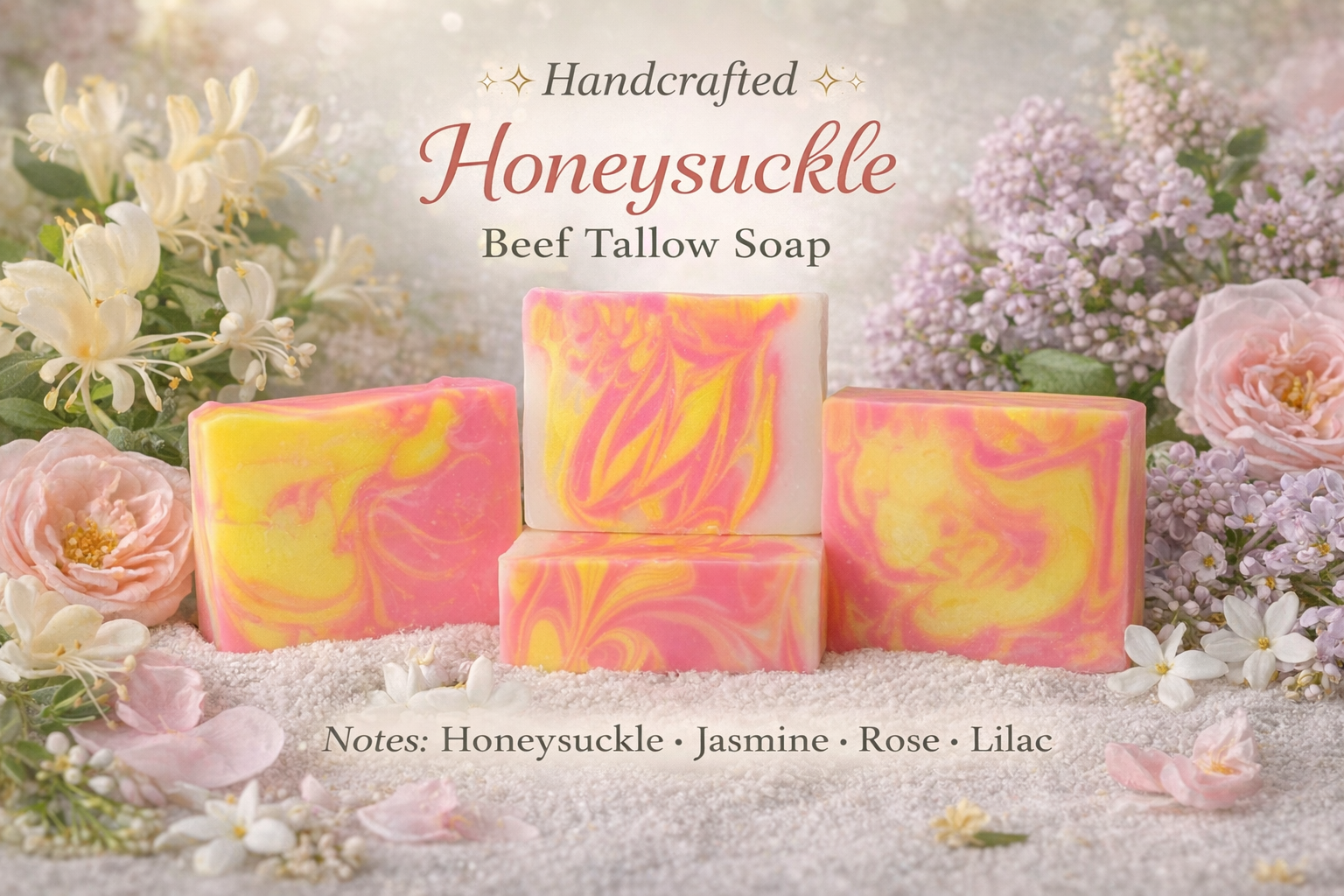 Honeysuckle Beef Tallow Soap